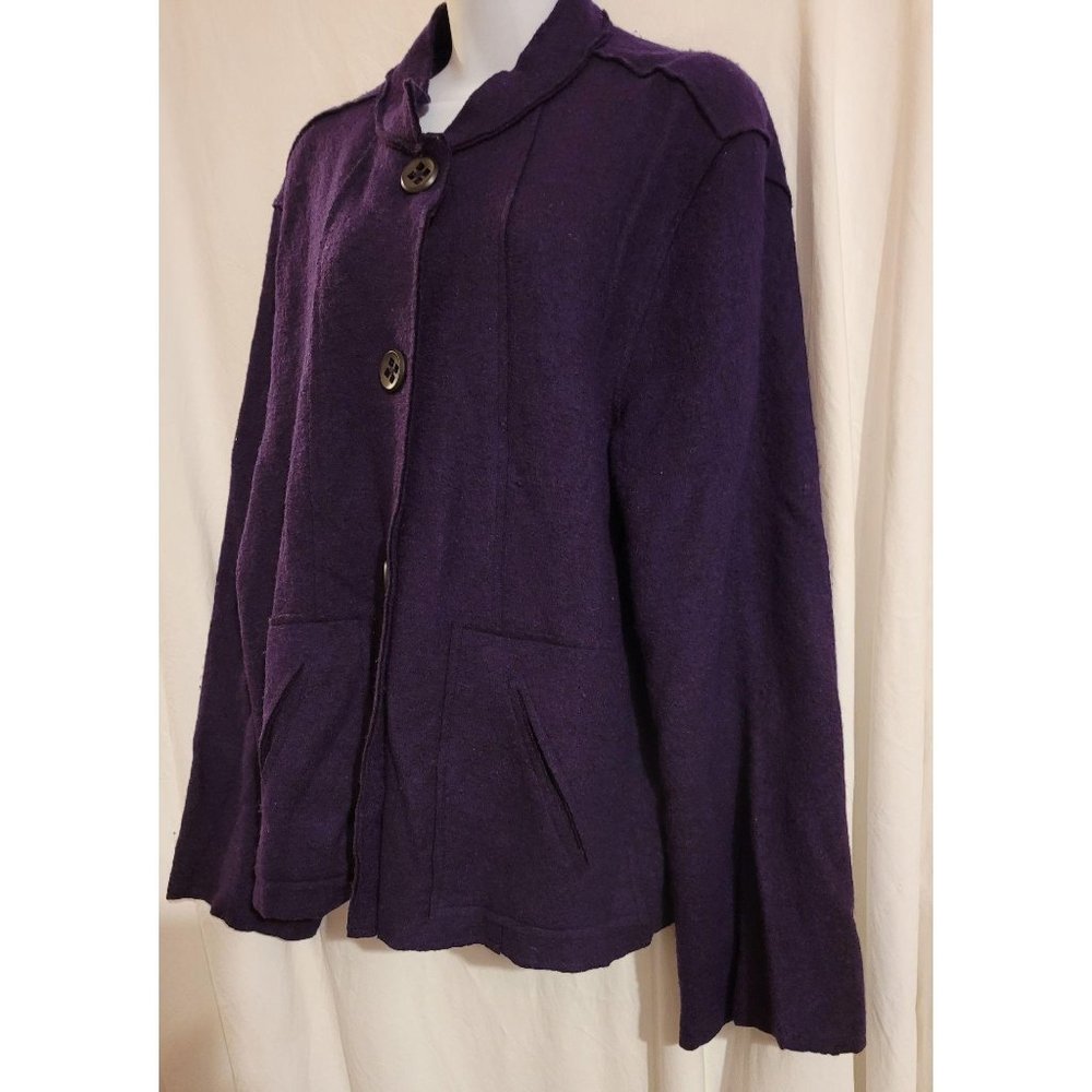 Coldwater Creek Wool Blend Button Front Jacket - image 3
